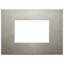 ARKE'-PLACCA CLASSIC 3M METALLO ACCIAIO SPAZZOLATO - VIMAR 19653.08 - VIMAR 19653.08 product photo