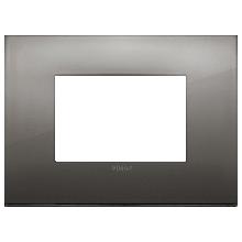 ARKE'-PLACCA CLASSIC 3M METALLO CROMO NERO - VIMAR 19653.09 - VIMAR 19653.09 product photo