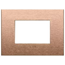 PLACCA CLASSIC 3M RAME SPAZZOLATO - VIMAR 19653.11 - VIMAR 19653.11 product photo