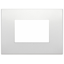 PLACCA CLASSIC 3 MODULI PERLA MATT - VIMAR 19653.05 product photo