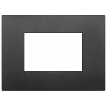 PLACCA CLASSIC 3 MODULI NERO - VIMAR 19653.71 product photo