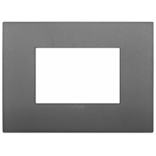 PLACCA CLASSIC 3 MODULI GRIGIO - VIMAR 19653.72 product photo