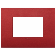 PLACCA ARKE' CLASSIC 3 MODULI TECNOPOLIMERO ROSSO MATT - VIMAR 19653.75 product photo