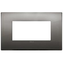 ARKE'-PLACCA CLASSIC 4M METAL.CROMO NERO - VIMAR 19654.09 - VIMAR 19654.09 product photo