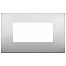 PLACCA CLASSIC ARKE' 4 MODULI METALLO ARGENTO - VIMAR 19654.03 product photo