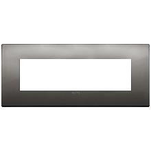 ARKE'-PLACCA CLASSIC 7M METAL.CROMO NERO - VIMAR 19657.09 - VIMAR 19657.09 - VIMAR 19657.09 product photo