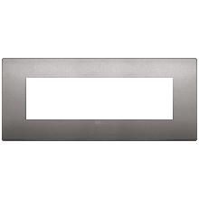 ARKE'-PLACCA CLASSIC 7M METAL.NICHEL NERO - VIMAR 19657.10 - VIMAR 19657.10 - VIMAR 19657.10 product photo