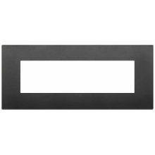 PLACCA ARKE' CLASSIC 7 MODULI TECNOPOLIMERO NERO - VIMAR 19657.71 product photo