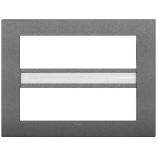 ARKE'-PLACCA CLASSIC 14M TECNOPOL.GRIGIO - VIMAR 19660.72 - VIMAR 19660.72 - VIMAR 19660.72 product photo