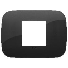 ARKE'-PLACCA ROUND 2M CENTRALI TECNOPOL.NERO - VIMAR 19682.81 - VIMAR 19682.81 - VIMAR 19682.81 product photo