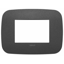 PLACCA SERIE ARKE' ROUND 3 MODULI GRAFITE MATT - VIMAR 19683.21 product photo