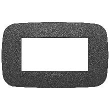 VIMAR 19684/21 PLACCA SERIE ARKE' ROUND 4M GRAFITE MATT - VIMAR 19684.21 - VIMAR 19684.21 product photo