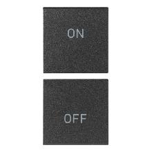 ARKE'DUE MEZZI TASTI 1M SIMBOLI ON/OFF GRIGIO - VIMAR 19751.1 - VIMAR 19751.1 - VIMAR 19751.1 product photo