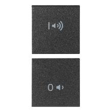 DUE MEZZI TASTI 1M ON/OFF VOLUME GRIGIO - VIMAR 19751.4 - VIMAR 19751.4 - VIMAR 19751.4 product photo