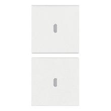 DUE MEZZI TASTI 1M NEUTRO PERS. BIANCO - VIMAR 19751.B - VIMAR 19751.B - VIMAR 19751.B product photo