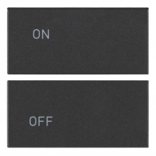 TASTI DUE MEZZI 2 M SIMBOLI ON/OFF GRIGIO - VIMAR 19752.1 product photo