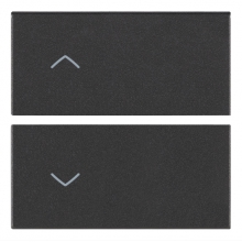 TASTI DUE MEZZI 2 MODULI SIMBOLI FRECCE GRIGIO - VIMAR 19752.2 product photo