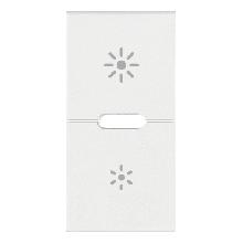 DUE MEZZI TASTI 1M DIMMER BIANCO - VIMAR 19755.3.B - VIMAR 19755.3.B product photo