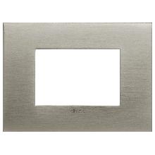 PLACCA ARKÉ FIT 3M ACCIAIO SPAZZOLATO - VIMAR 19953.08 - VIMAR 19953.08 product photo