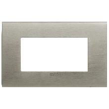 PLACCA FIT 4M ACCIAIO SPAZZOLATO - VIMAR 19954.08 - VIMAR 19954.08 product photo