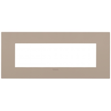 PLACCA ARKÉ FIT 7 MODULI METALLO TORTORA - VIMAR 19957.32 product photo