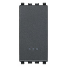 PULSANTE 1P NO 10 A 250 V~ ILLUMINABILE TASTO SOSTITUIBILE GRIGIO - VIMAR 20008 product photo