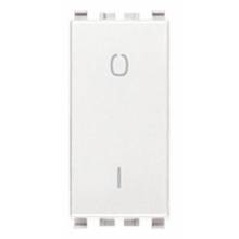 INTERRUTTORE 2P 16 AX 250 V~ ILLUMINABILE TASTO SOSTITUIBILE BIANCO - VIMAR 20015.B product photo