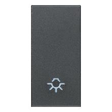EIKON-TASTO 1M ILLUMIN.SIMBOLO LUCE GRIGIO - VIMAR 20021.L - VIMAR 20021.L product photo