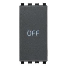 EIKON-PULSANTE 1P NO+NC 10A SIMBOLO OFF GRIGIO - VIMAR 20056.33 - VIMAR 20056.33 product photo