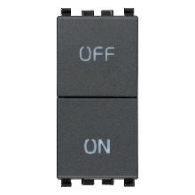 EIKON-2 PULS.INDIP.NO+NC 10A GRIGIO - VIMAR 20058 product photo