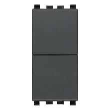 DUE PULSANTI INDIPENDENTI NO+NO 10A GRIGIO - VIMAR 20066 product photo