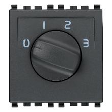 EIKON-COMMUT.ROTATIVO 1P 6(3)A 4 POS.GRIGIO - VIMAR 20096 - VIMAR 20096 product photo