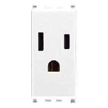 PRESA SICURY 2P+T 15A USA+SASO BIANCO - VIMAR 20242.B - VIMAR 20242.B product photo