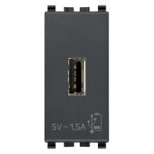 EIKON-UNITA'ALIMENTAZIONE USB 5V1,5A 1M GRIGIO - VIMAR 20292 - VIMAR 20292 product photo
