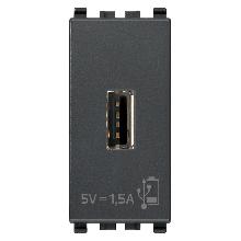 EIKON-UNITA'ALIMENTAZIONE USB 5V1,5A 1M GRIGIO - VIMAR 20292 - VIMAR 20292 - VIMAR 20292 product photo