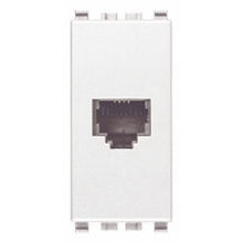 PRESA RJ11 6 POSIZIONI 4 CONTATTI 6/4 MORSETTI A VITE BIANCO - VIMAR 20320.B product photo