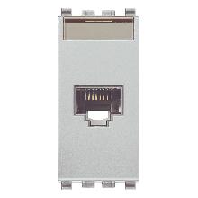 EIKON-PRESA RJ45 NETSAFE CAT5E UTP 110 NEXT - VIMAR 20339.4.N - VIMAR 20339.4.N product photo