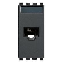 EIKON-PRESA RJ45 NETSAFE CAT6 UTP 110 GRIGIO - VIMAR 20339.6 - VIMAR 20339.6 product photo