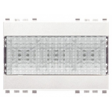 LAMPADA CON LED AD ALTA EFFICIENZA 120-230 V~ 50-60 HZ BIANCO 3 MODULI EIKON - VIMAR 20383.B product photo