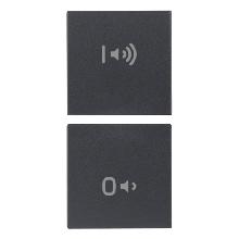 DUE MEZZI TASTI 1M ON/OFF VOLUME GRIGIO - VIMAR 20751.4 - VIMAR 20751.4 - VIMAR 20751.4 product photo
