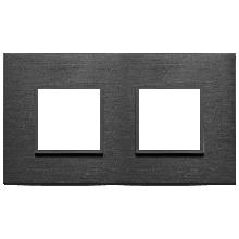 PLACCA 4M (2+2) INT71 NERO TOTALE - VIMAR 21643.18 - VIMAR 21643.18 product photo
