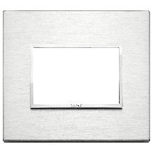 EIKON EVO-PLACCA 3M ALLUMINIO BRILLANTE - VIMAR 21653.01 - VIMAR 21653.01 product photo