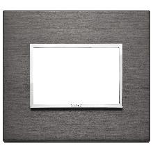 EIKON EVO-PLACCA 3M ALLUM.GRIGIO LAVA - VIMAR 21653.03 - VIMAR 21653.03 product photo