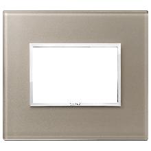 EIKON EVO-PLACCA 3M CRISTALLO OPALE BRUNO - VIMAR 21653.74 - VIMAR 21653.74 product photo