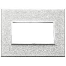 EIKON EVO-PLACCA 4M ALLUMINIO GRIGIO NEXT - VIMAR 21654.02 - VIMAR 21654.02 product photo