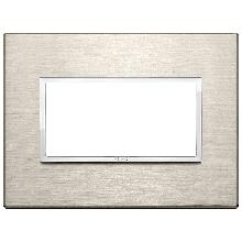 EIKON EVO-PLACCA 4M ALLUMINIO BRONZO CHIARO - VIMAR 21654.04 - VIMAR 21654.04 - VIMAR 21654.04 product photo