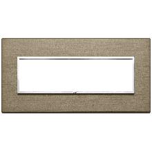 EIKON EVO-PLACCA 7M ALLUMINIO BRONZO SCURO - VIMAR 21657.05 - VIMAR 21657.05 product photo