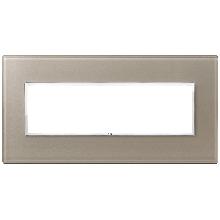 EIKON EVO-PLACCA 7M CRISTALLO OPALE BRUNO - VIMAR 21657.74 - VIMAR 21657.74 - VIMAR 21657.74 product photo