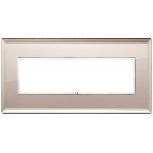 EIKON EVO-PLACCA 7M CRISTALLO SPECCHIO BRONZATO - VIMAR 21657.75 - VIMAR 21657.75 product photo