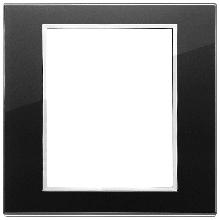 EIKON EVO-PLACCA 8M CRISTALLO NERO DIAMANTE - VIMAR 21668.76 - VIMAR 21668.76 - VIMAR 21668.76 product photo